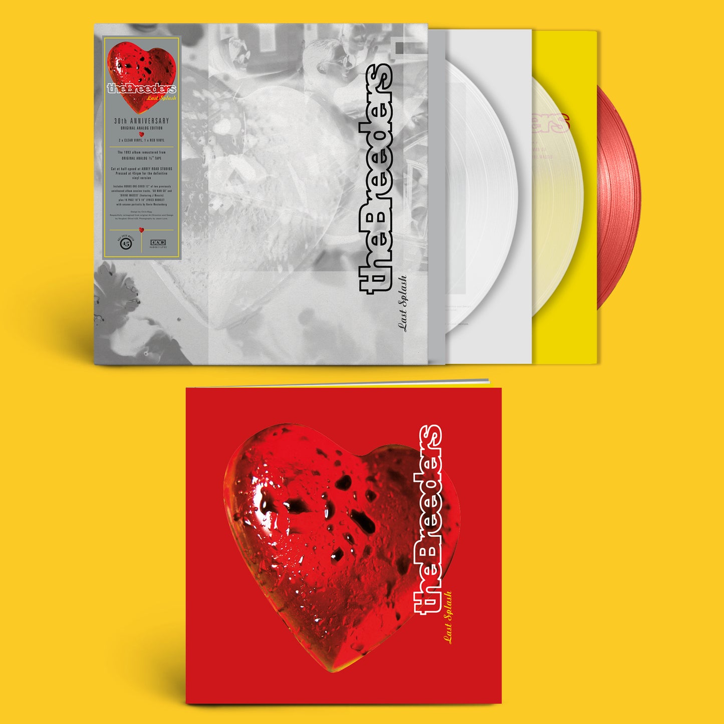 The Breeders - Last Splash (30th Anniversary Edition) [2LP (Clear Vinyl) + 12" (Red Vinyl)]