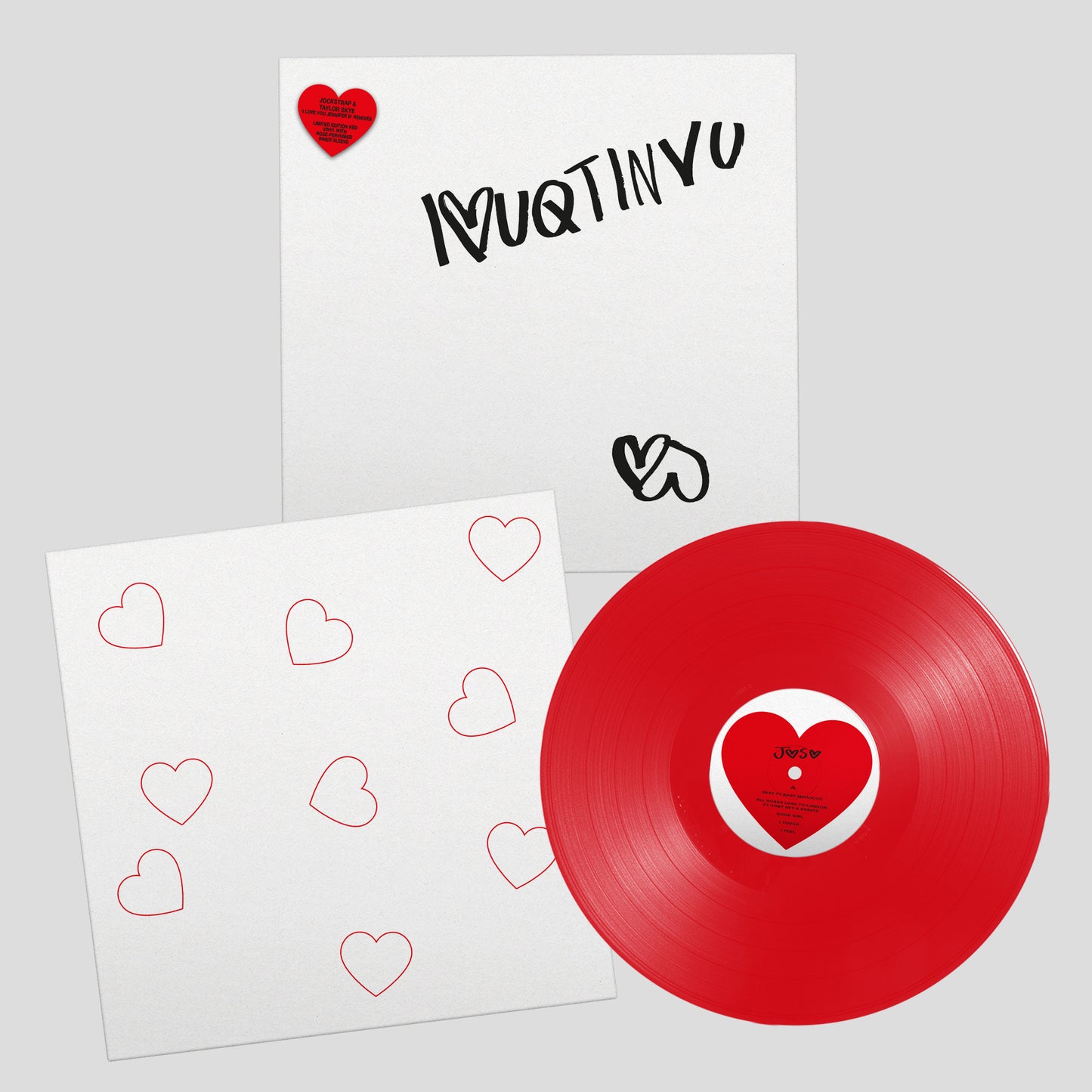 Jockstrap & Taylor Skye - I<3UQTINVU - Remix album [Red Vinyl + Perfume-Scented Inner Sleeve]