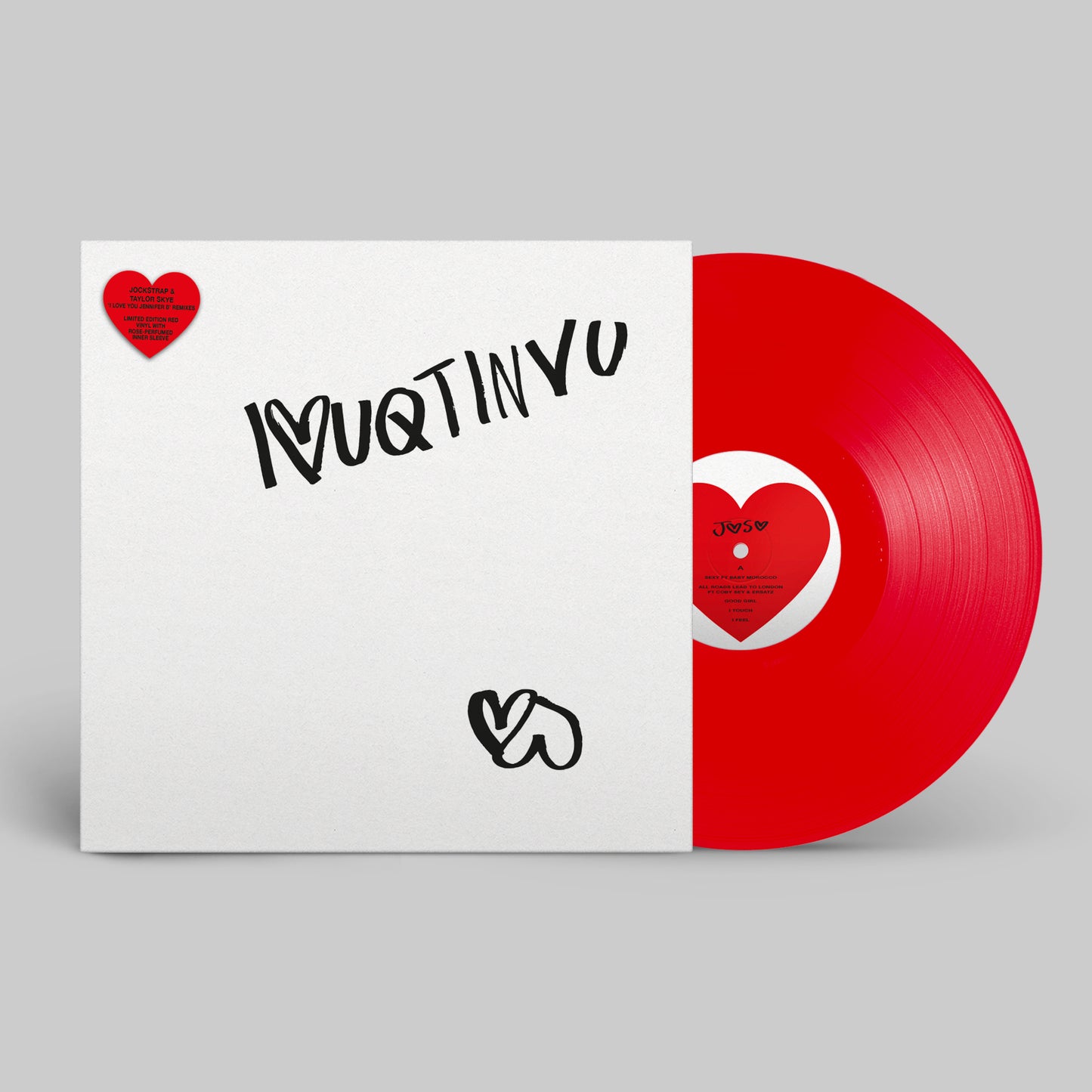 Jockstrap & Taylor Skye - I<3UQTINVU - Remix album [Red Vinyl + Perfume-Scented Inner Sleeve]