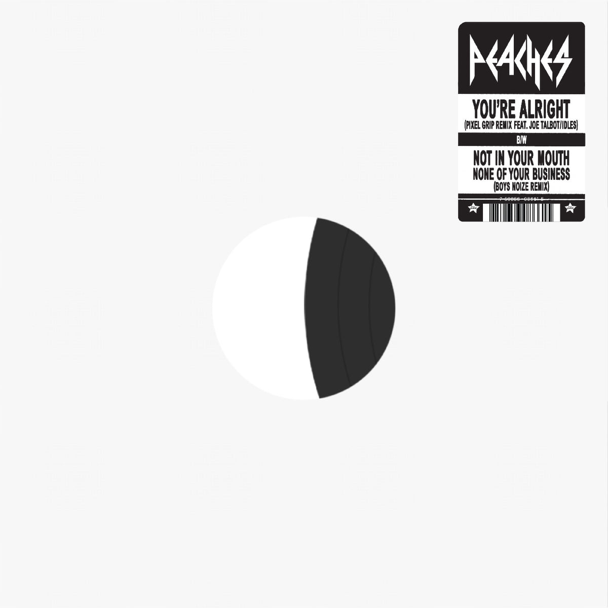 Peaches - Peaches Remix 12" - Pixel Grip b/w Boys Noize