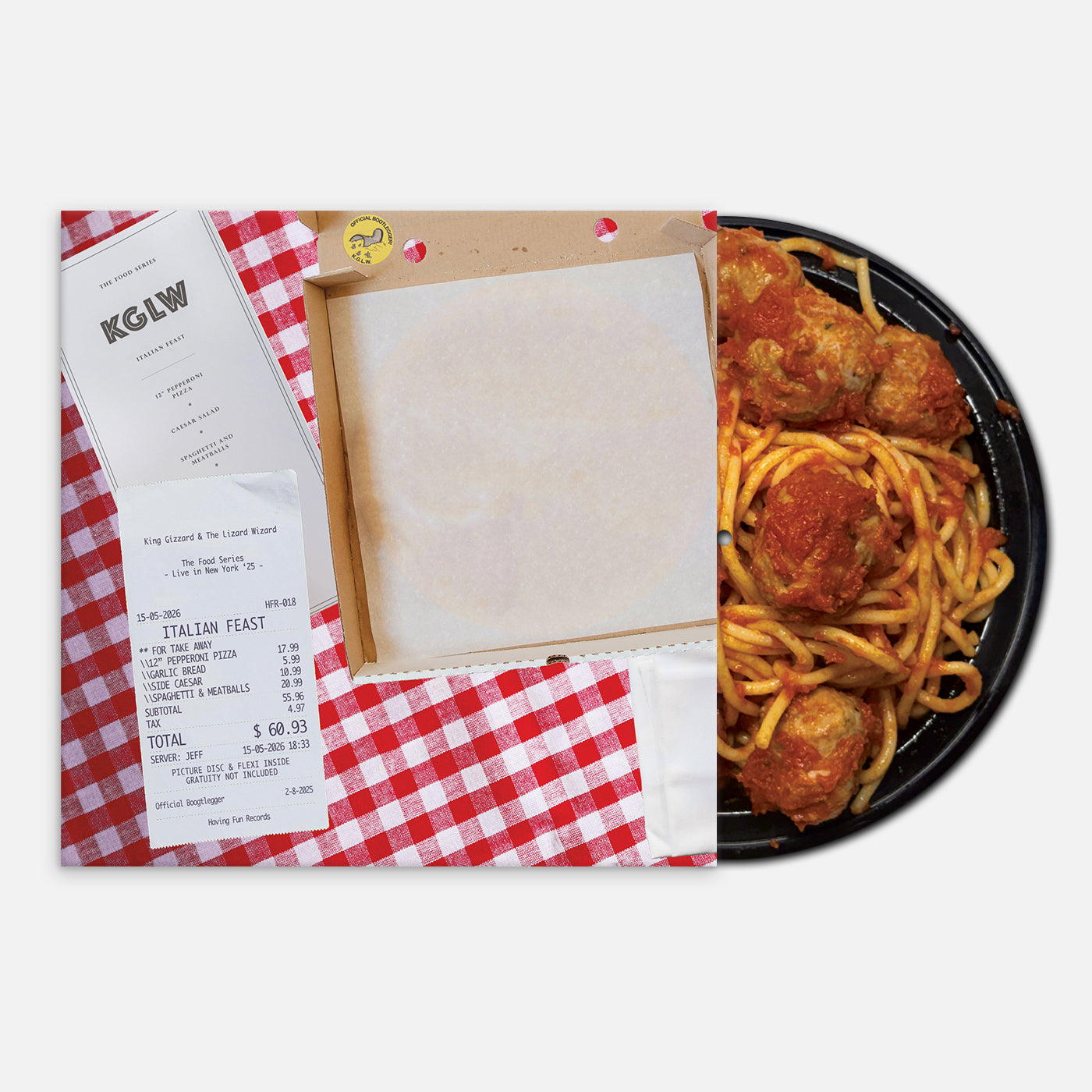 King Gizzard and The Lizard Wizard - Italian Feast (DELUXE EDITION, ITALIAN FEAST PIZZA & SPAGHETTI + MEATBALLS PICTURE DISC VINYL)
