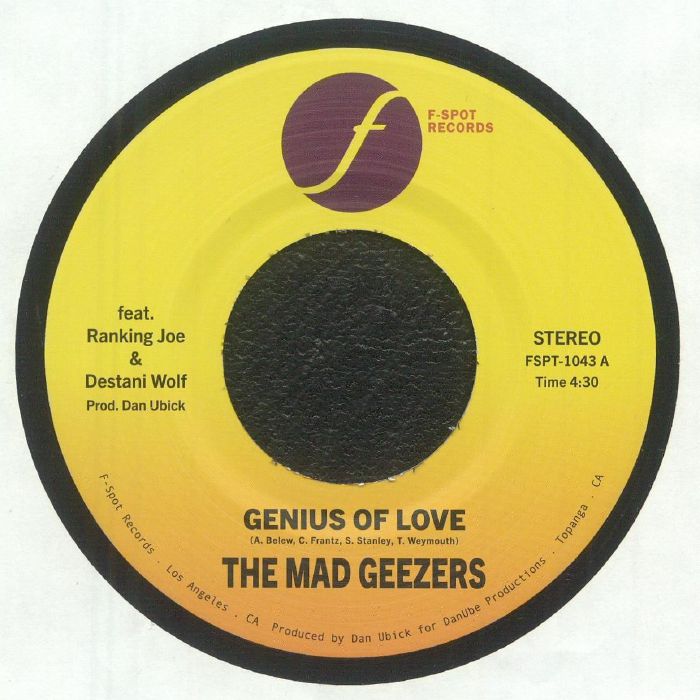 THE MAD GEEZERS - GENIUS OF LOVE B/W GENIUS OF DUB [7" Vinyl]