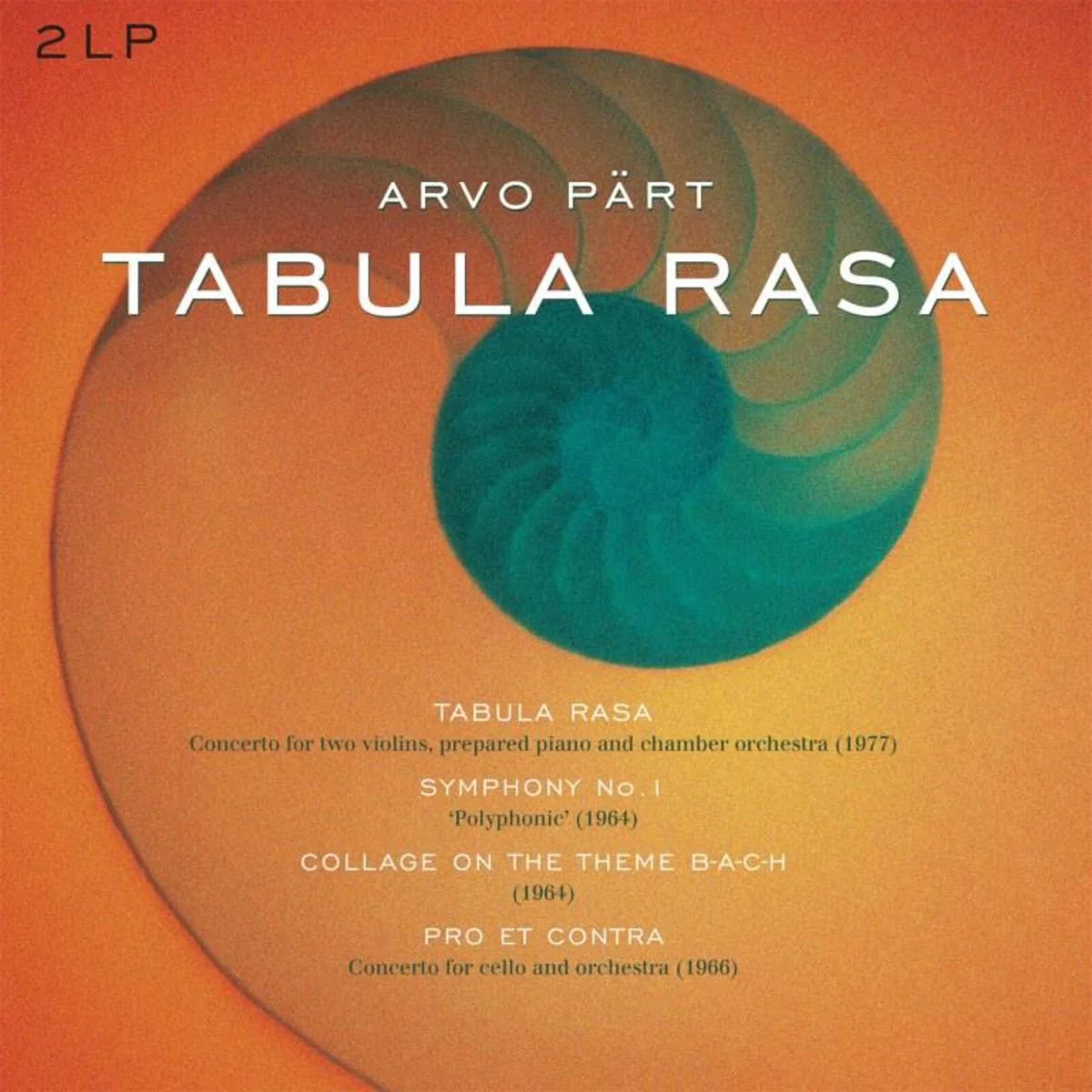 Congress Orchestra - Arvo Part: Tabula Rasa [LPBX Solid Orange Vinyl, 180 Gram, LTD]