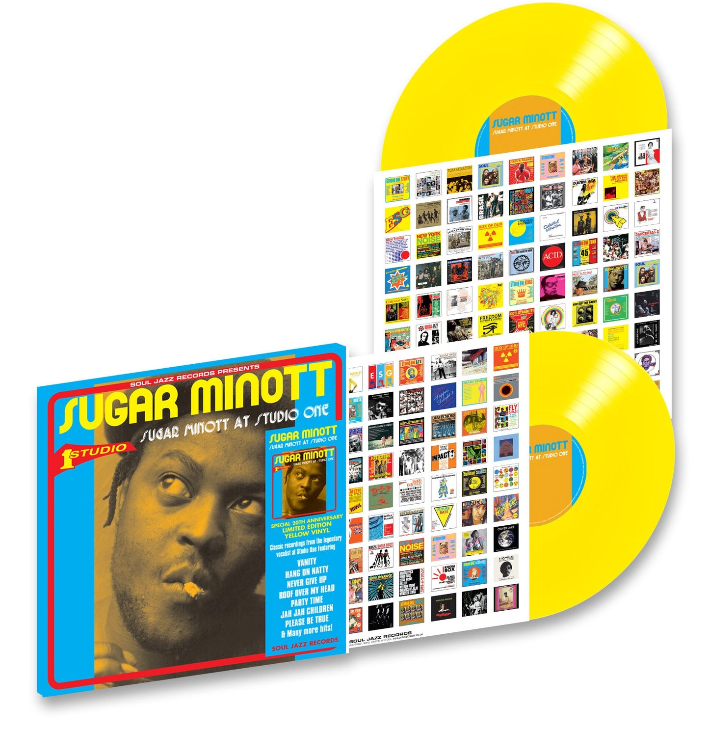 Soul Jazz Records Presents SUGAR MINOTT AT STUDIO ONE [SPECIAL 20TH ANNIVERSARY EDITION] (Yellow Vinyl 2LP]