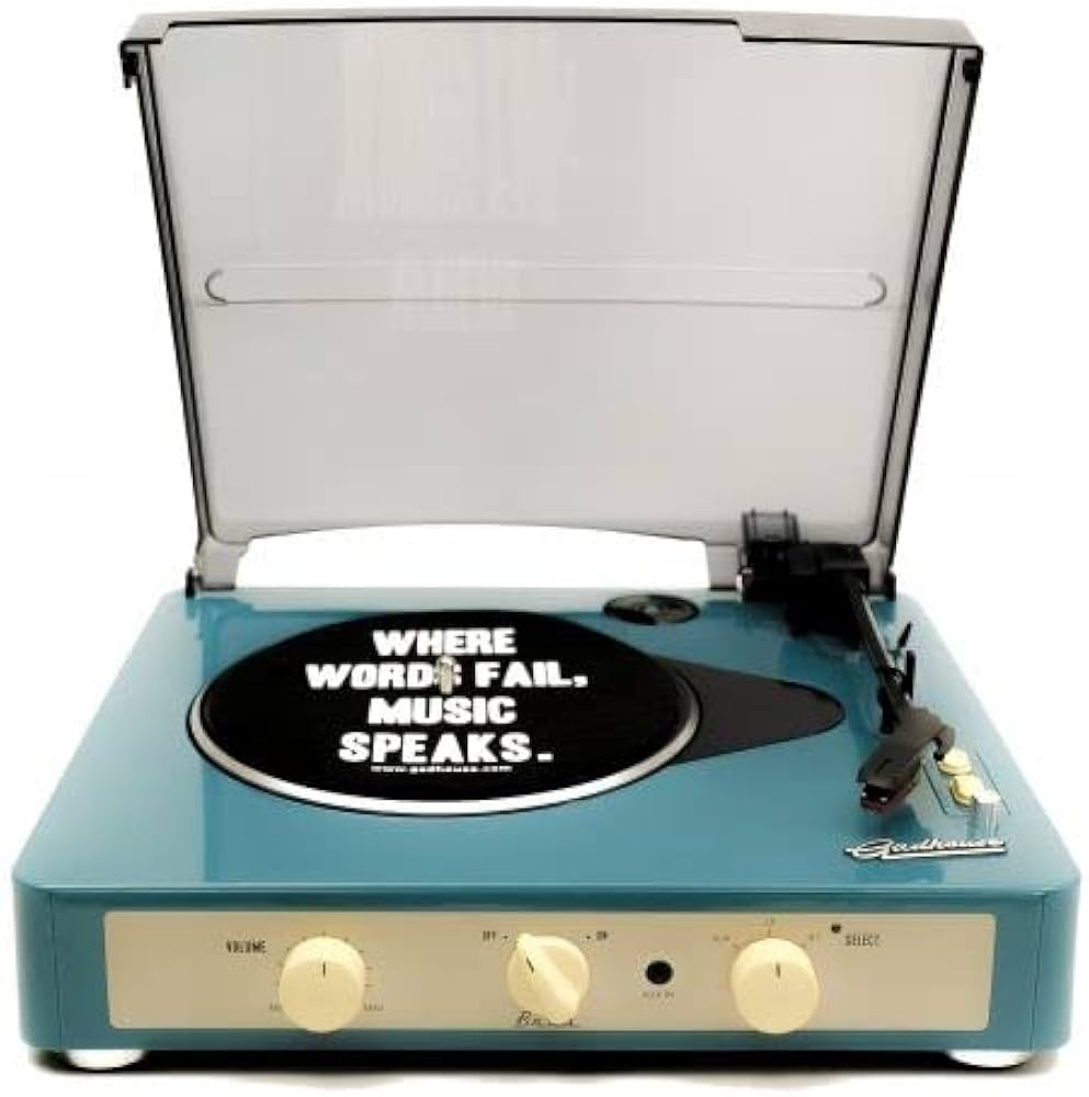 GADHOUSE - BRAD RETRO - BRAD RETRO RECORD PLAYER (RETRO GREEN)