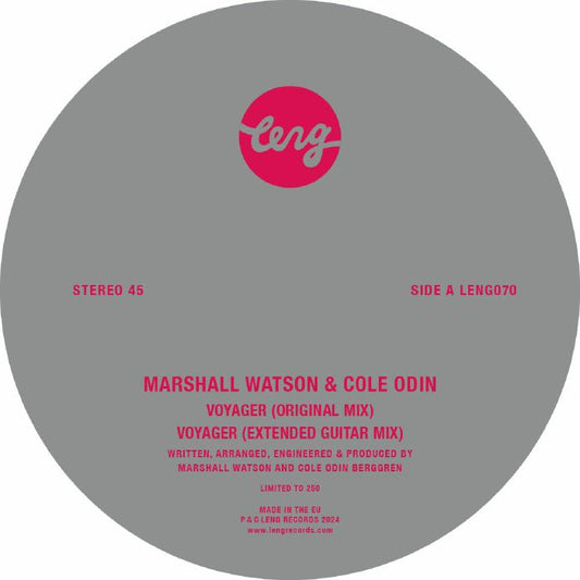 MARSHALL WATSON & COLE ODIN - Voyager - Mixes
