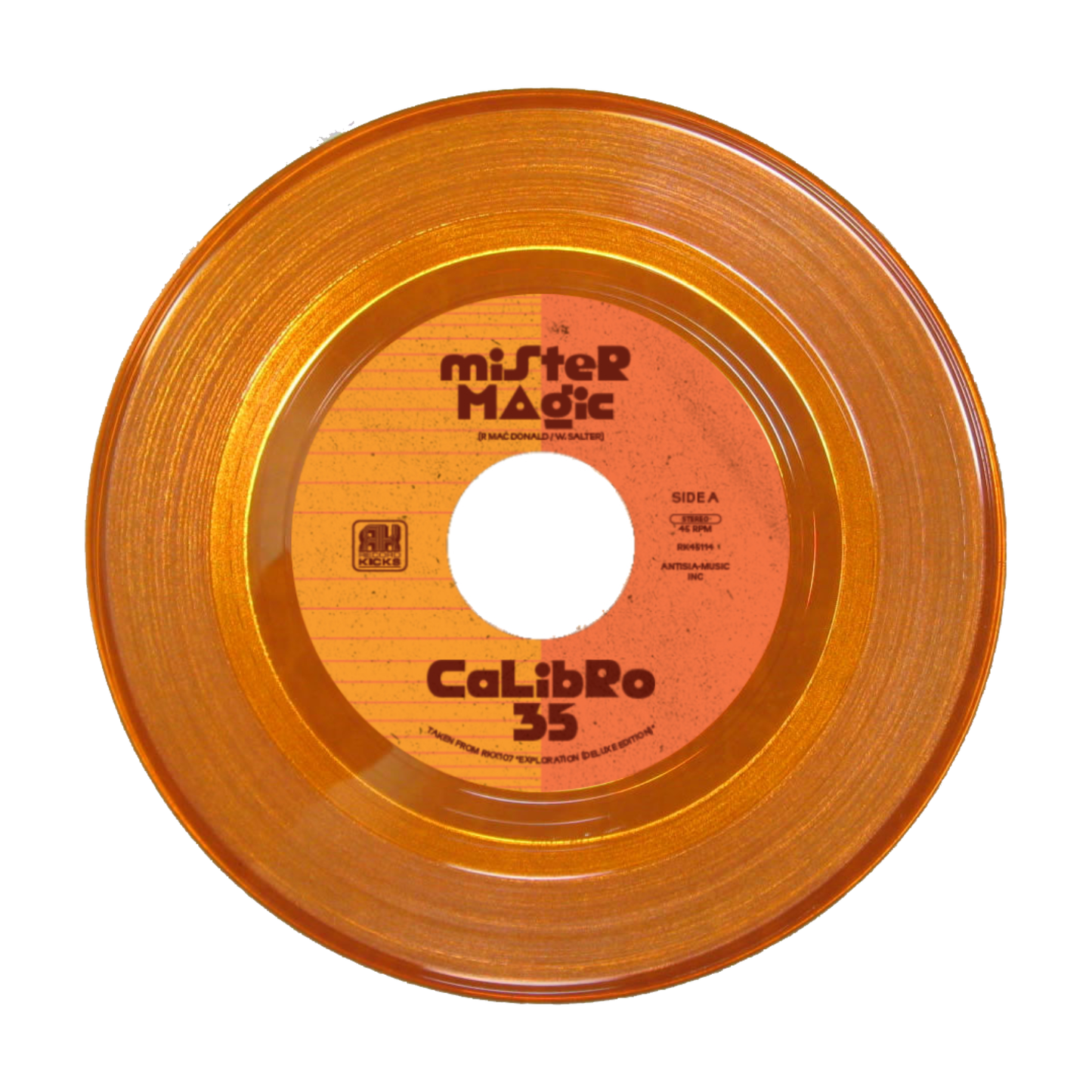 Calibro 35 - Mister Magic / Vitamin C [Transparent Orange 7" Vinyl]