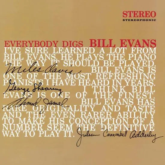 Bill Evans - Everybody Digs Bill Evans [Coloured Vinyl]