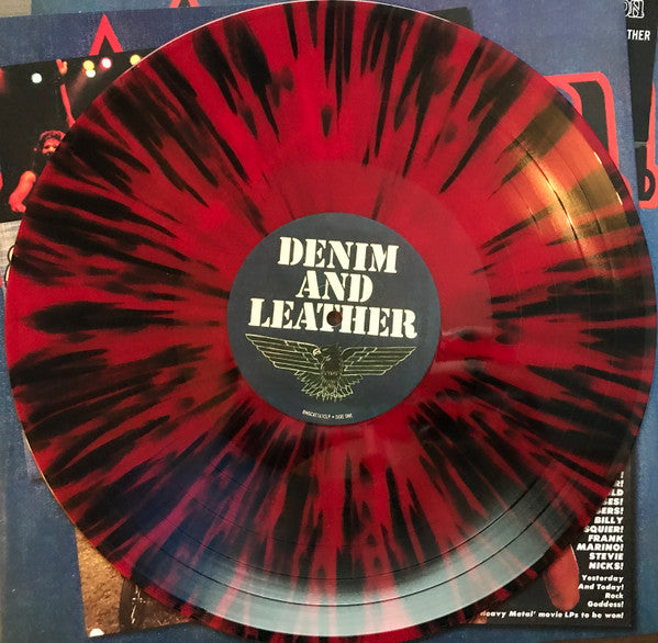 SAXON - Denim & Leather (Limited 40th Anniversary Edition) (Red & Black Splatter Vinyl)