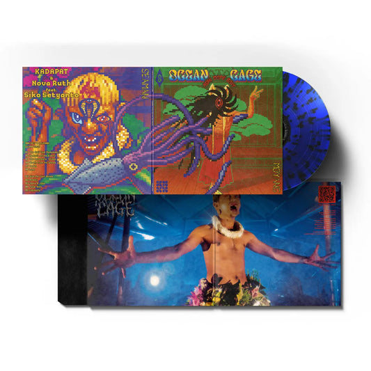 Kadapat & Nova Ruth Featuring Siko Setyanto - Ocean Cage (Blue Splattered Vinyl With 16-Page Sewn In Booklet)