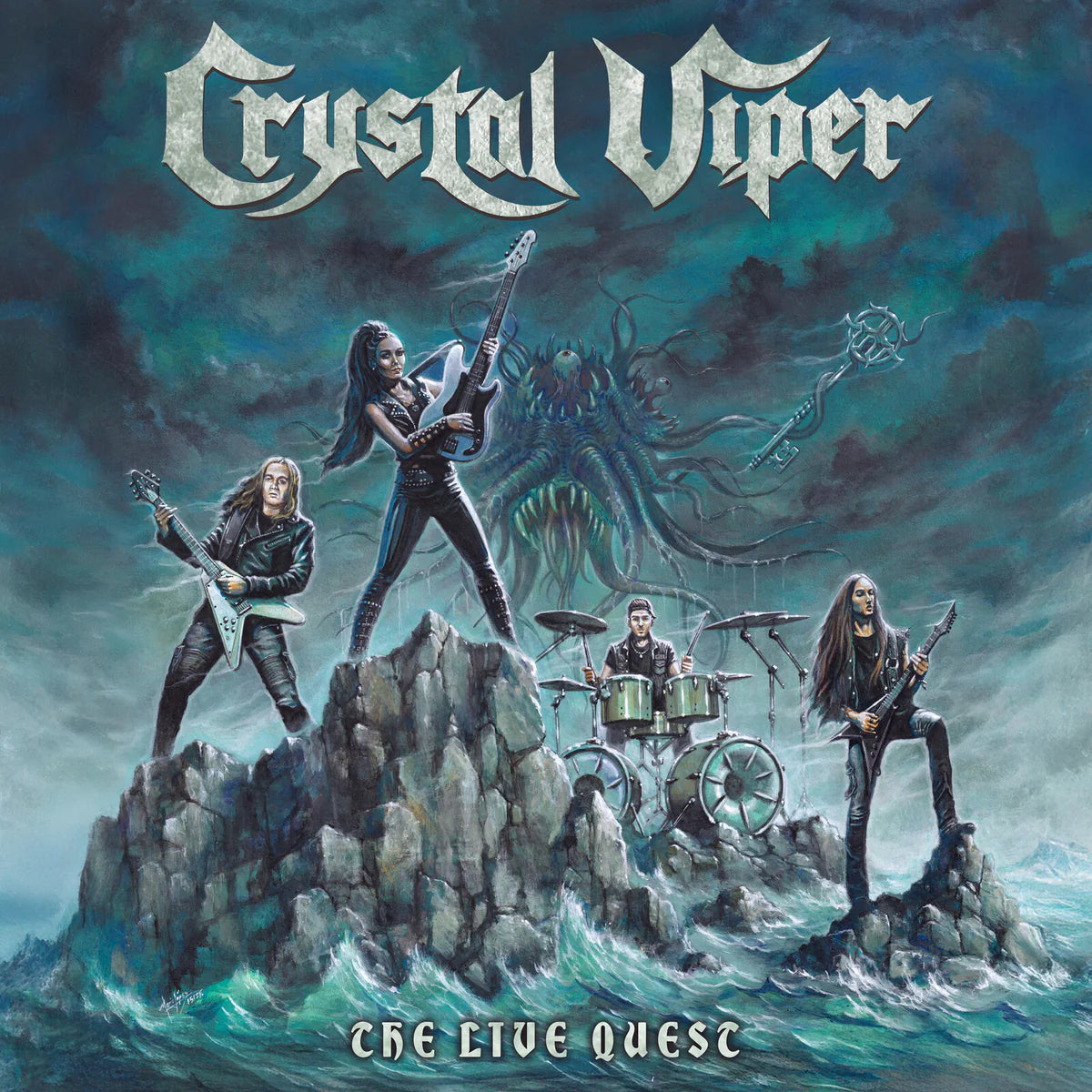 CRYSTAL VIPER - The Live Quest [Limited Ed. Marble vinyl]