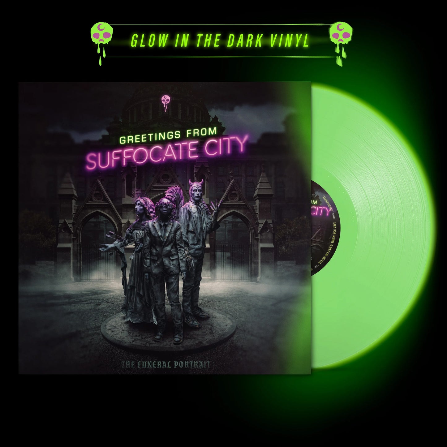 The Funeral Portrait - Greetings From Suffocate City [Glow In The Dark green vinyl]