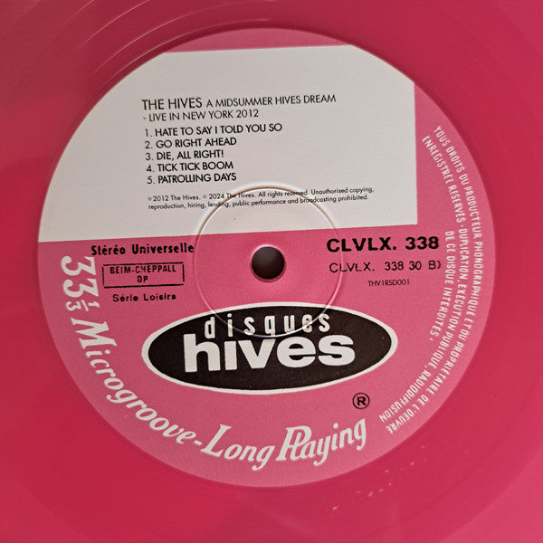 The Hives - Lex Hives and A Midsummer Hives Dream - Live In New York 2012 [LP &amp; BONUS PINK VINYL] (RSD 2024) (ONE PER PERSON)