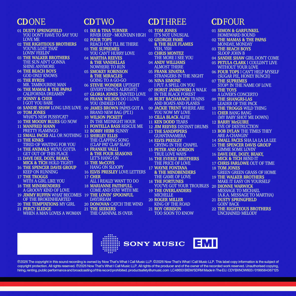 Various Artists - NOW Yearbook Presents - The 60s - Volume Three: 1965-1966 [LTD 4CD BOOK]