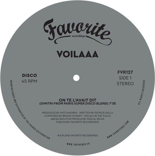 Voilaaa - On Te L’Avait Dit / Spies Are Watching Me (Remixes)