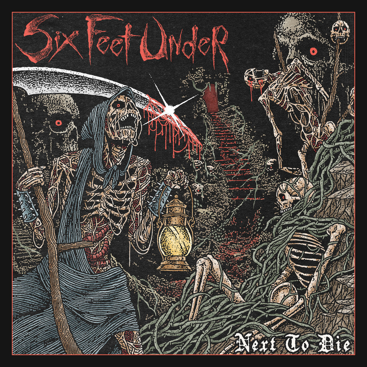 Six Feet Under - Next to Die [Bone Brown Marbled Vinyl]