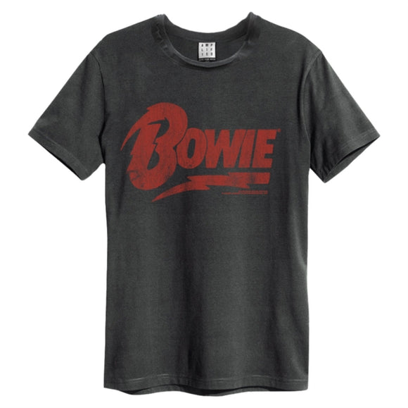 DAVID BOWIE - Logo T-Shirt (Charcoal)