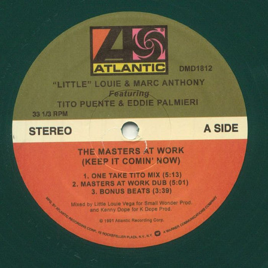 Louie Vega & Marc Anthony Featuring Tito Puente & Eddie Palmieri - The Masters At Work (Keep It Comin' Now) (Green Vinyl)