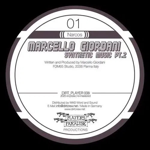 Marcello Giordani - Synthetic Music Pt. 2 (2025 Re-Press)