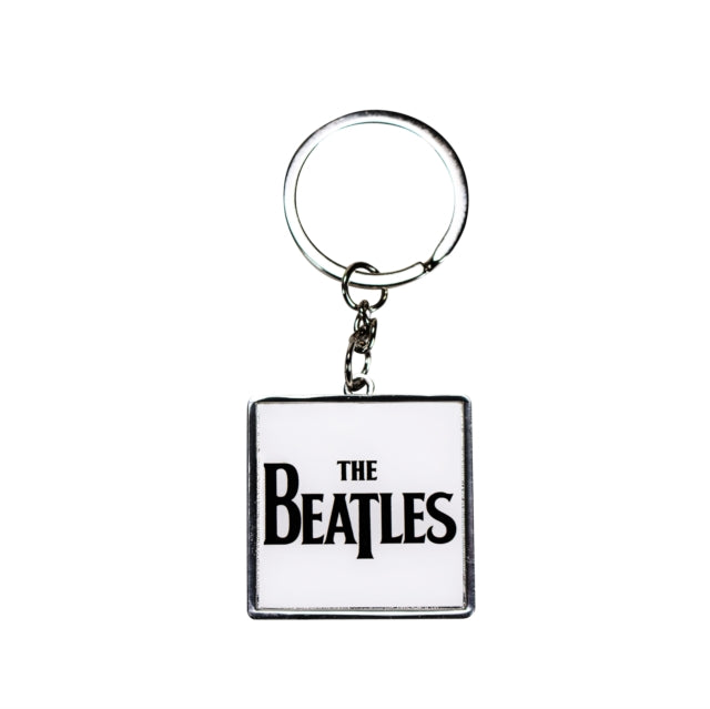 Keyring Metal - The Beatles - Logo (White) [Keyring Metal]