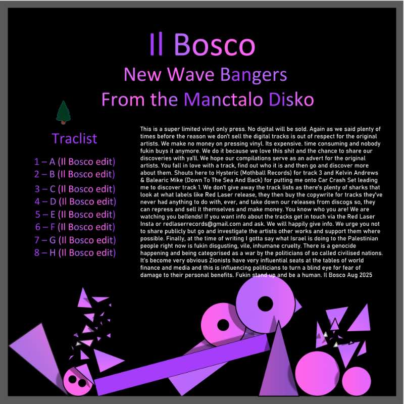IL BOSCO - NEW WAVE BANGERS FROM THE MANCTALO DISKO [2LP]