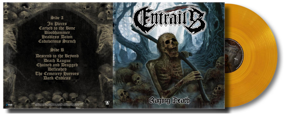 ENTRAILS - Raging Death [AMBER CRYSTAL LP]