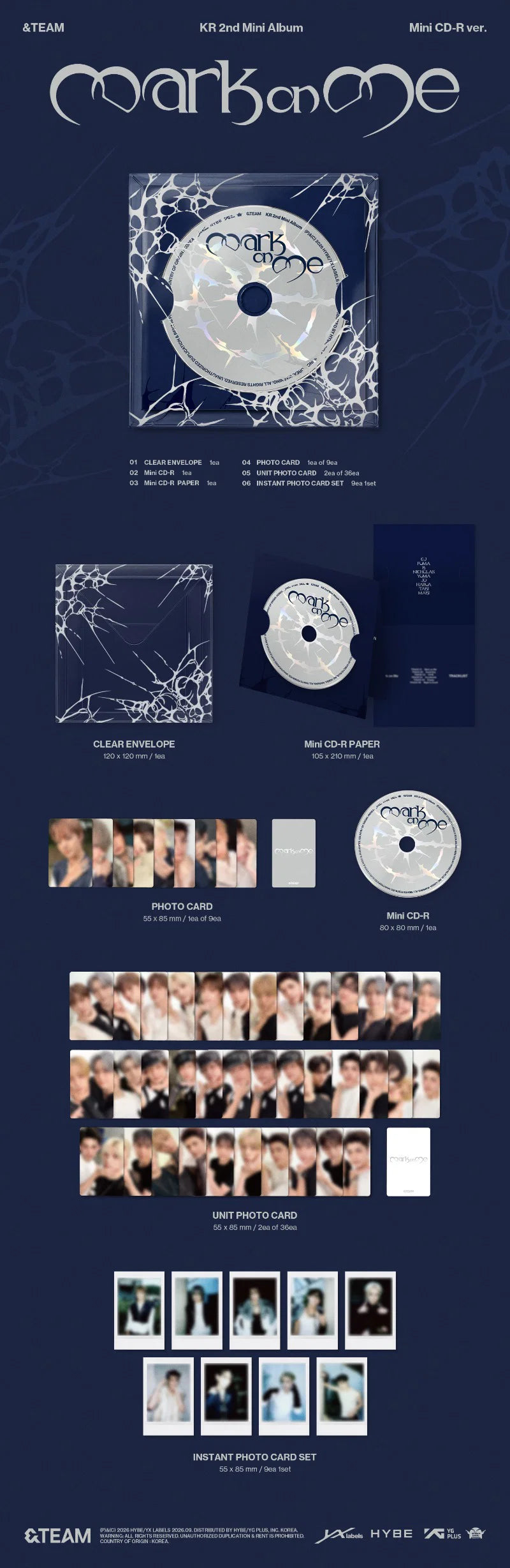 &TEAM - Mark On Me [CD – Mini-CD Ver.]