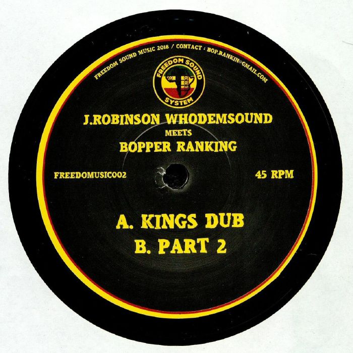 J.Robinson Whodemsound Meets Bopper Ranking – Kings Dub / Part 2 [7" Vinyl]