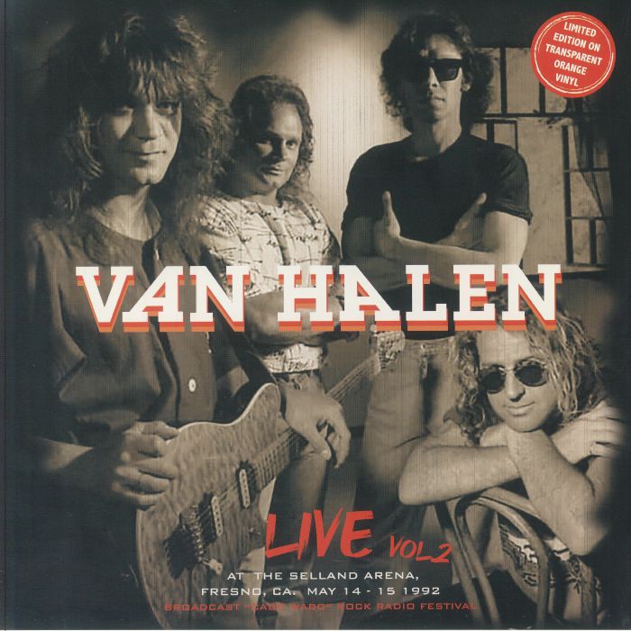 VAN HALEN - Live At The Selland Arena Fresno CA May 14-15 1992 Vol 2 [Coloured Vinyl]