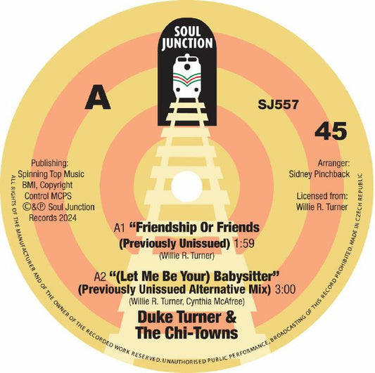 DUKE TURNER - Friendship Or Friends / (Let Me Be Your) Baby Sitter [7" Vinyl]