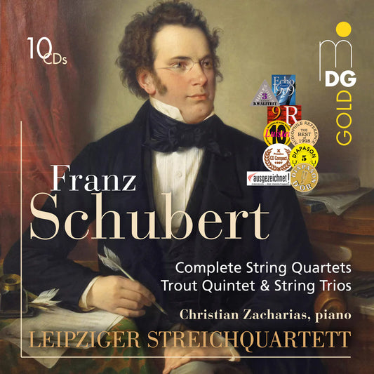 Leipziger Streichquartett, Christian Zacharias - Franz Schubert: Complete String Quartets, Trout Quintet & String Trios [CDBX]