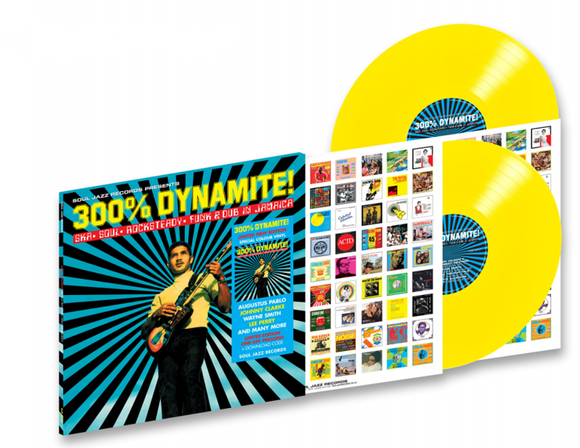 Soul Jazz Records presents - 300% DYNAMITE! Ska, Soul, Rocksteady, Funk and Dub in Jamaica [2LP Yellow]