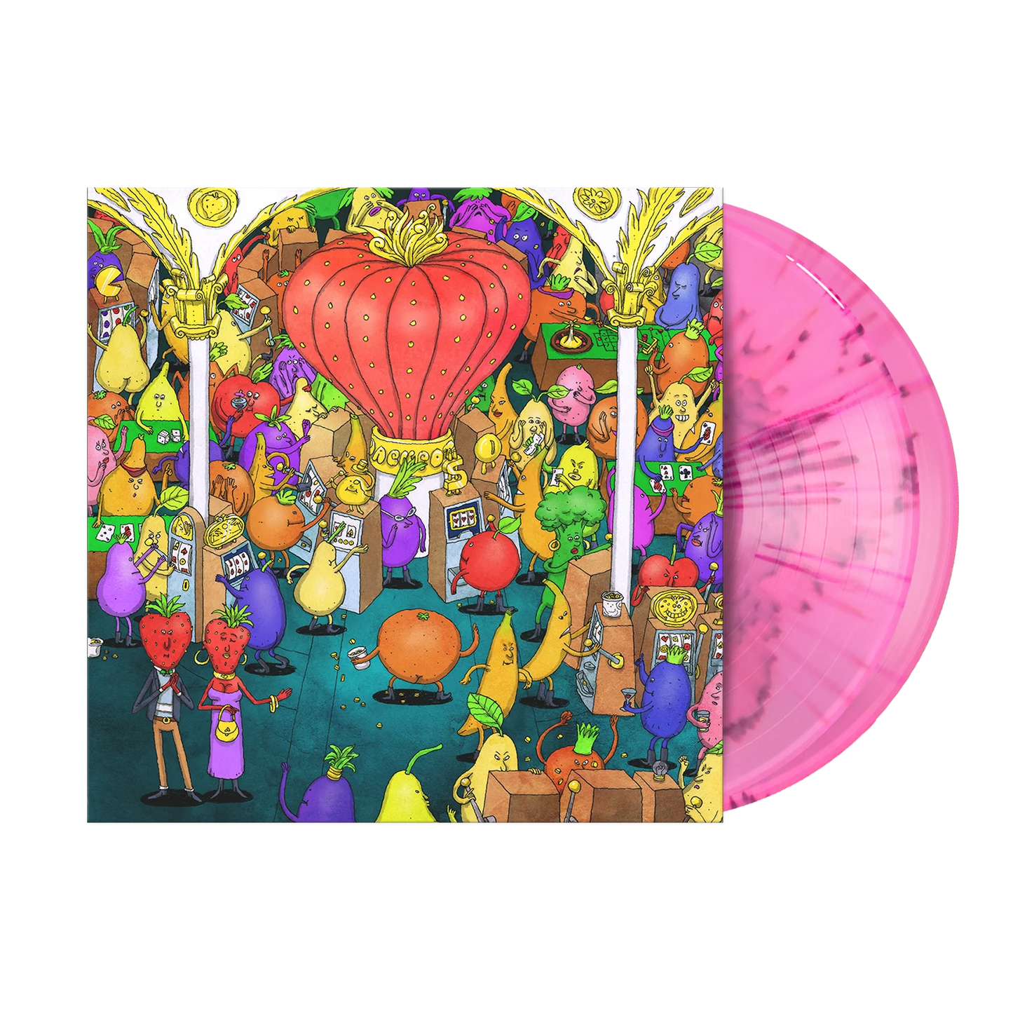 DANCE GAVIN DANCE - Jackpot Juicer [LIMITED GATEFOLD PINK & MAGENTA  SPLATTERED VINYL 2lp]