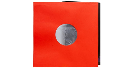 100 RED LP - 12 Inch Inner Sleeves Audiophile DeLuxe Poly-Lined double center hole