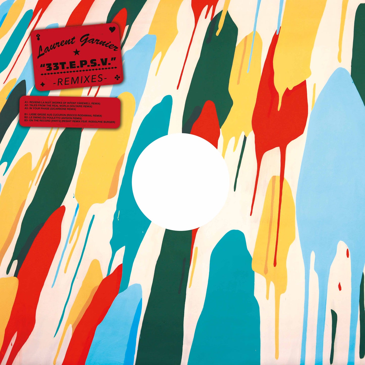 Laurent Garnier - 33T.E.P.S.V. REMIXES [Transparent Red/Black Marble Vinyl]