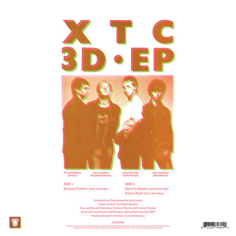XTC - 3D EP (10in/100% Recycled Eco-Jazz/Ltd to 1977)