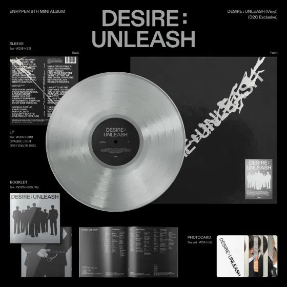 ENHYPEN - DESIRE : UNLEASH [Clear Vinyl]