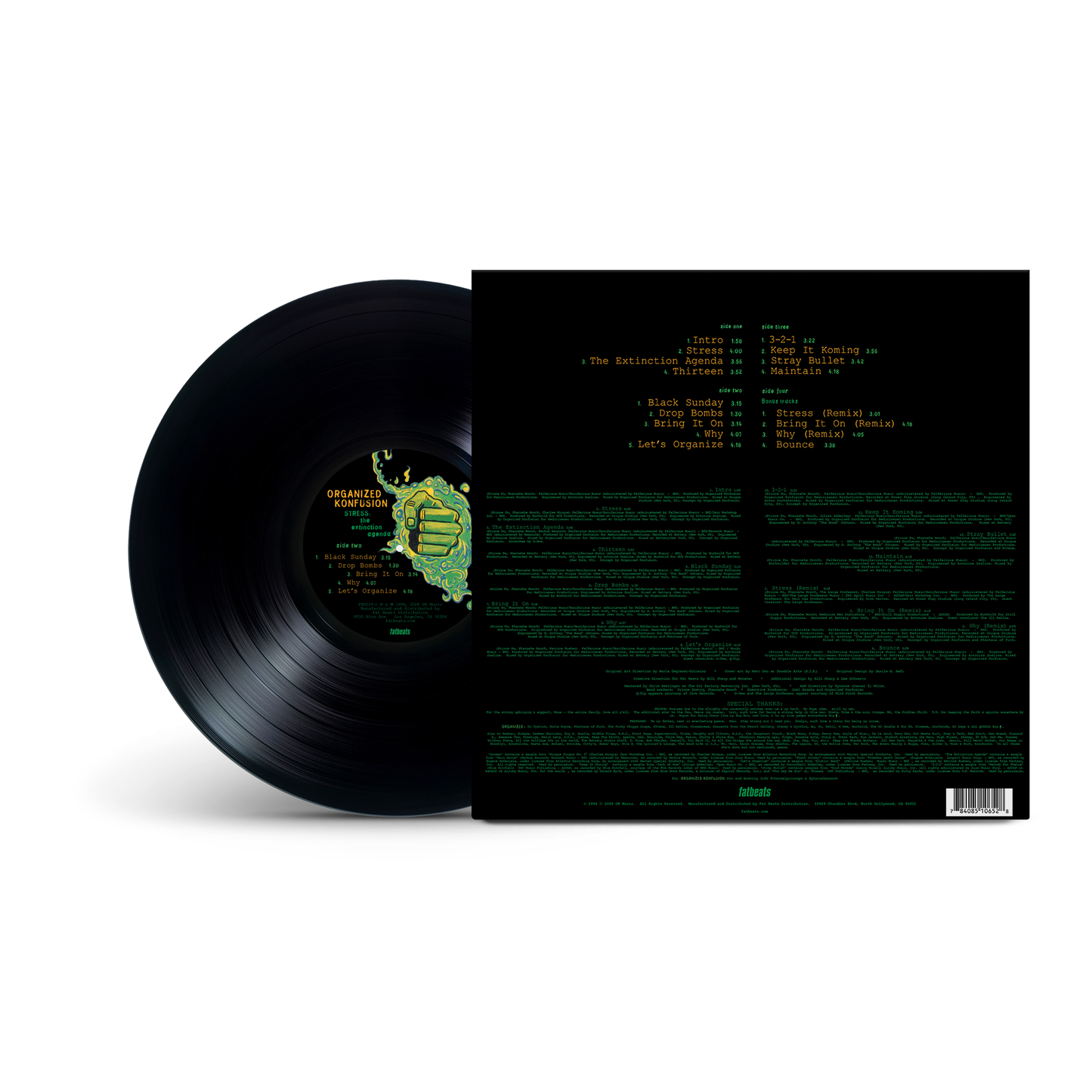 Organized Konfusion - Stress: The Extinction Agenda [2LP Classic Black Vinyl]