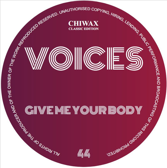 Voices (Ron Allen) - Give Me Your Body