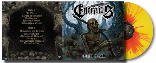 ENTRAILS - Raging Death (Sunburst Yellow/Red Vinyl)