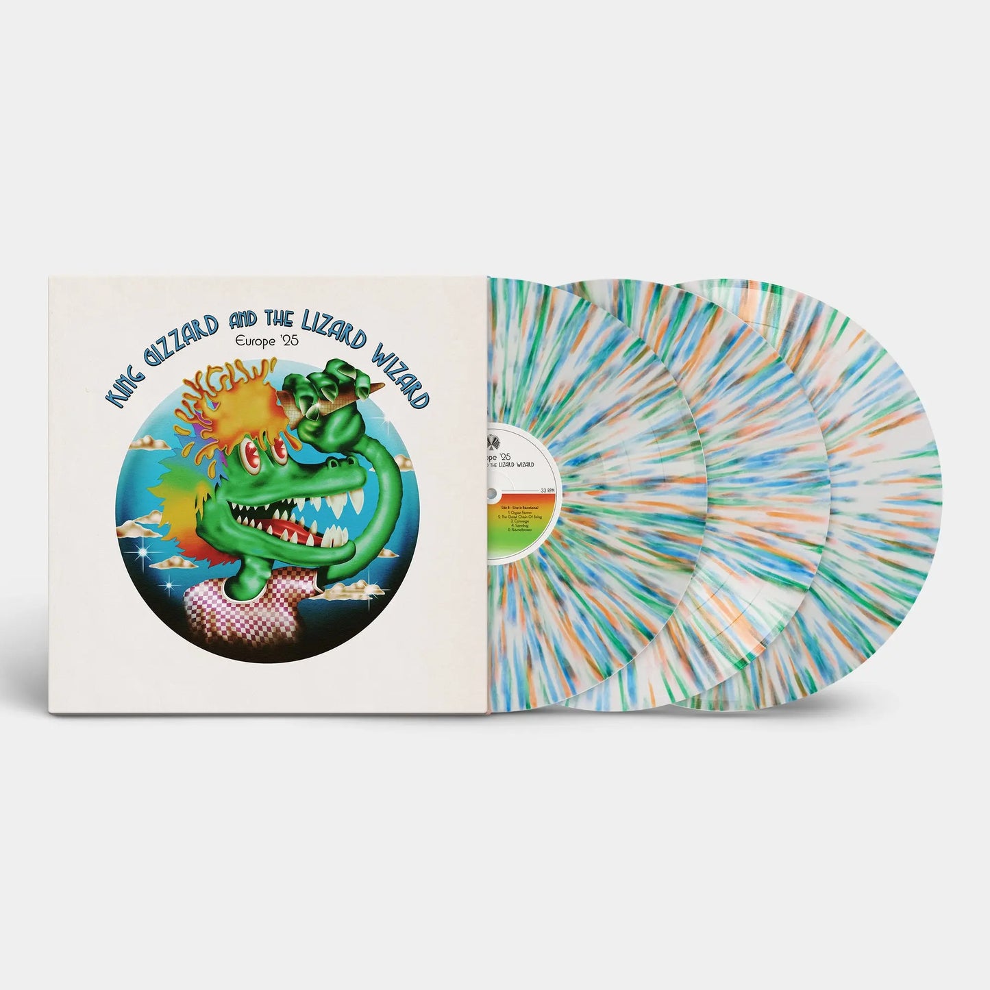 King Gizzard and the Lizard Wizard - Europe '25 Vol. II Triple Gatefold [Rainbow Sprinkles Splatter]