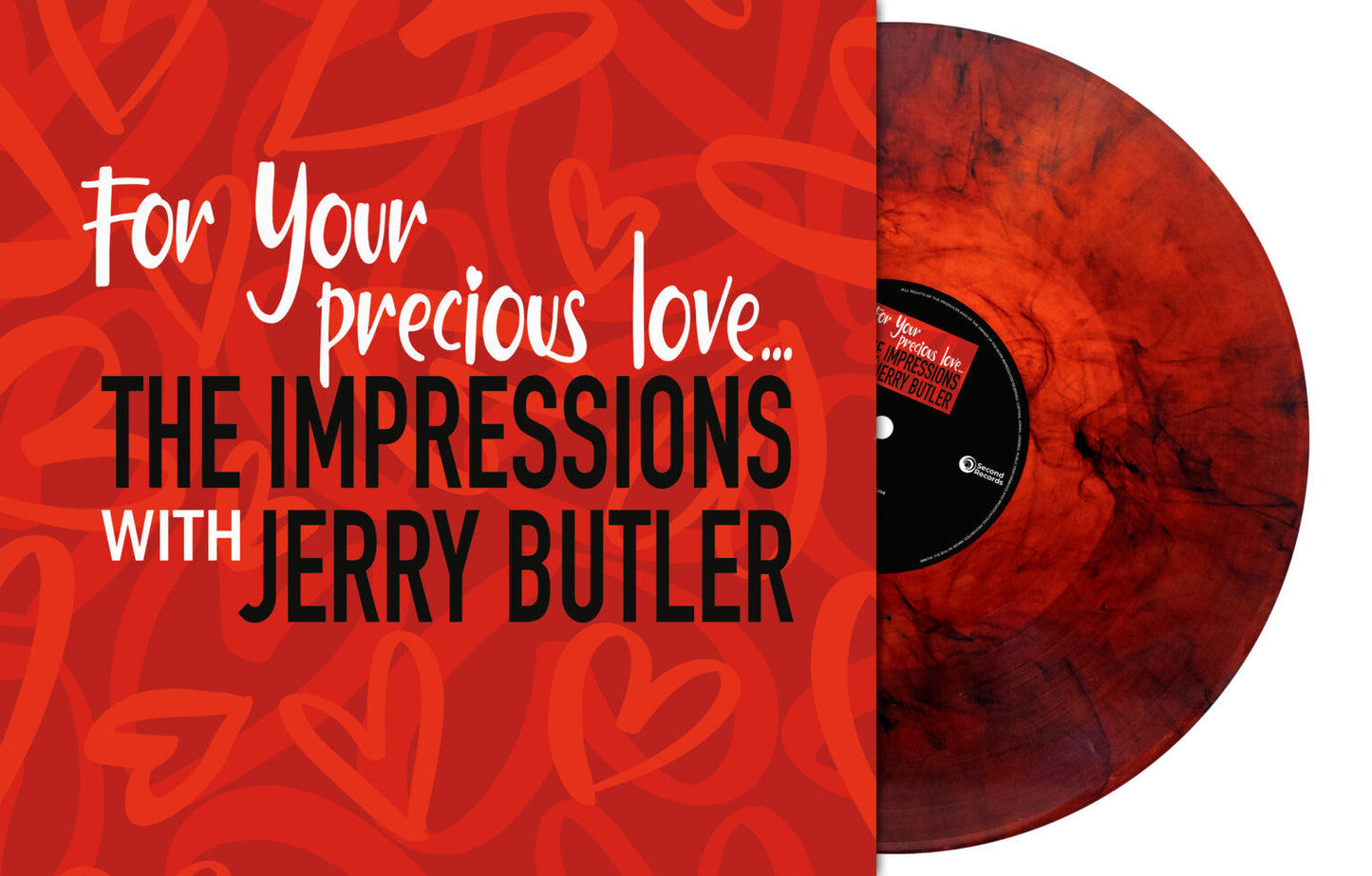 IMPRESSIONS - For Your Precious Love (Red Marble Vinyl)