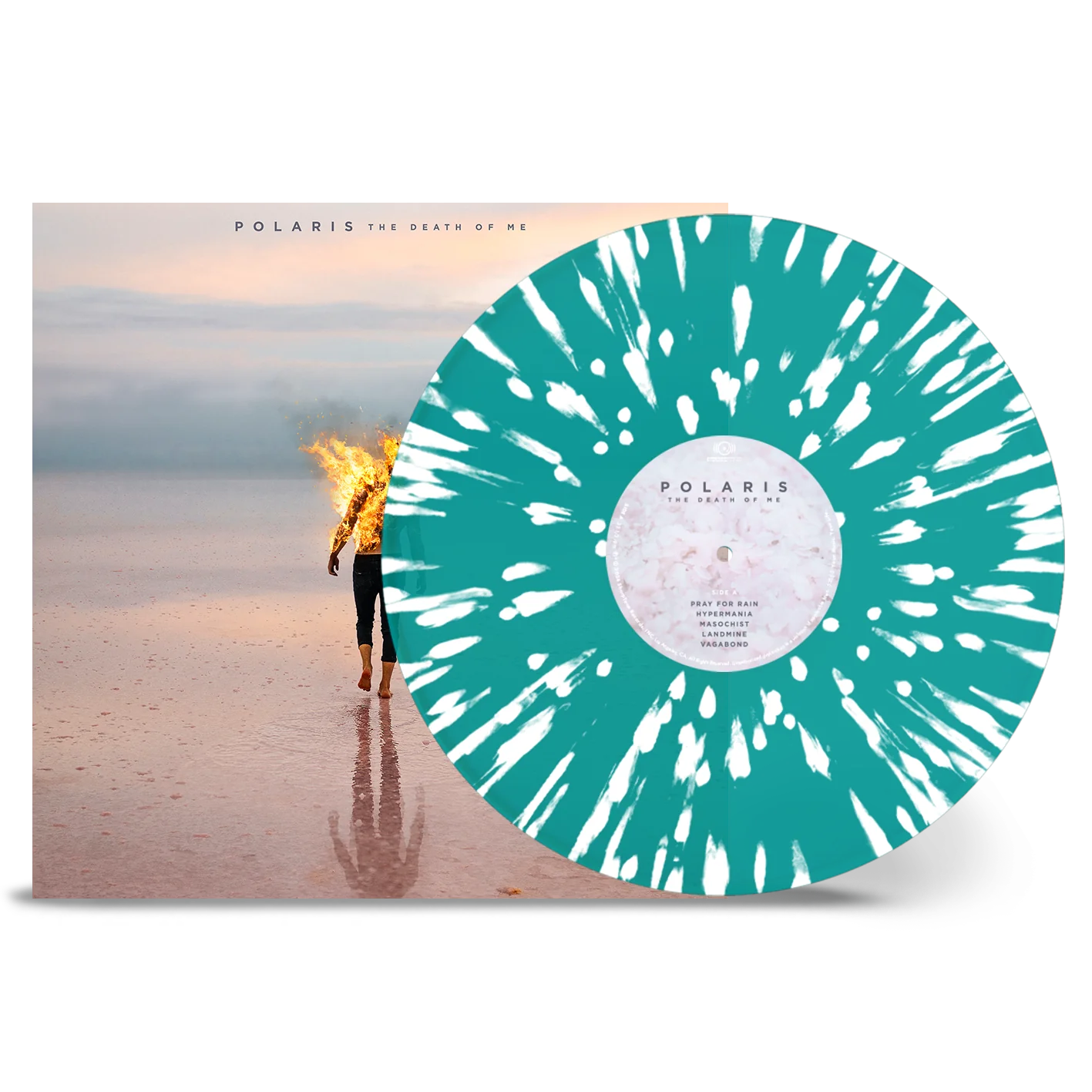 POLARIS - The Death Of Me [TRANSLUCENT TURQOUISE & WHITE SPLATTERED VINYL]