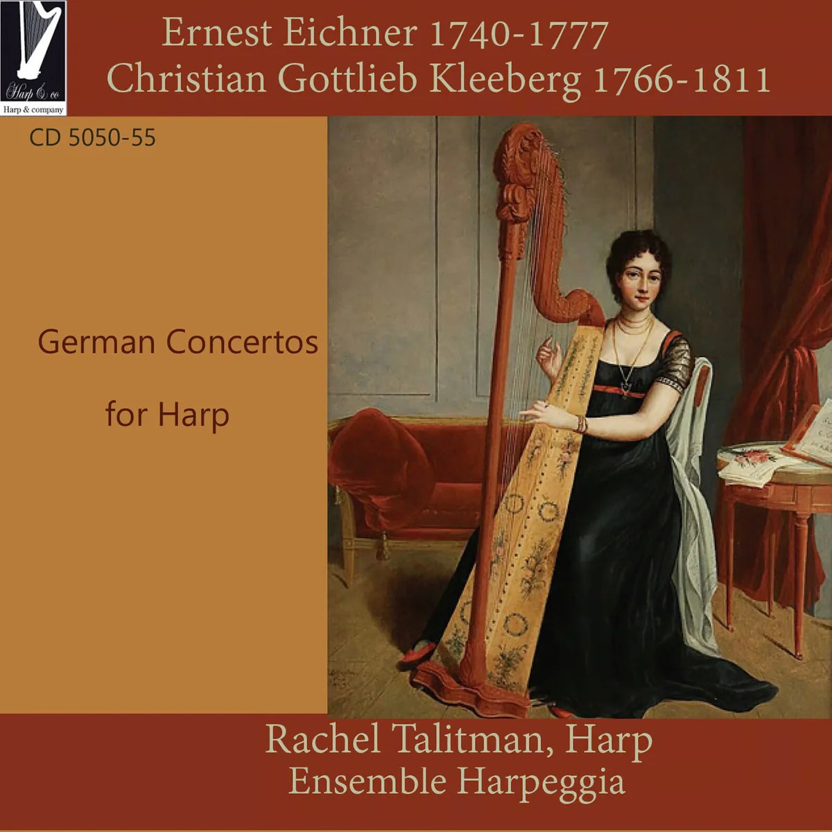 Rachel Talitman & Ensemble Harpeggia - Eichner / Kleeberg: German Concertos for Harp [CD]