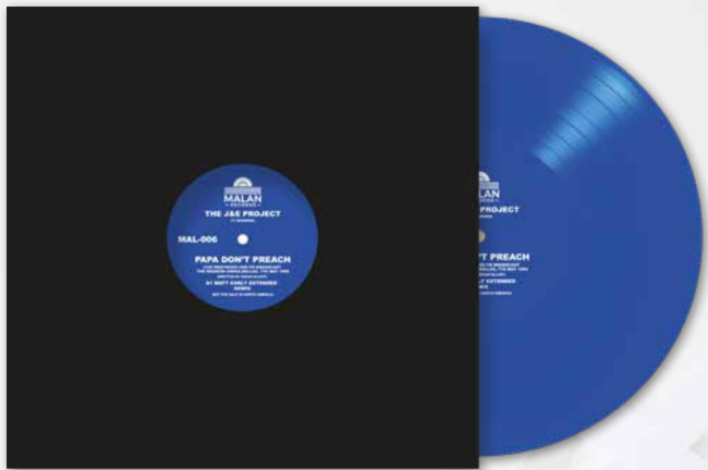 J&E PROJECT FEATURING MADONNA - Papa Don't Preach [BLUE 12" VINYL]