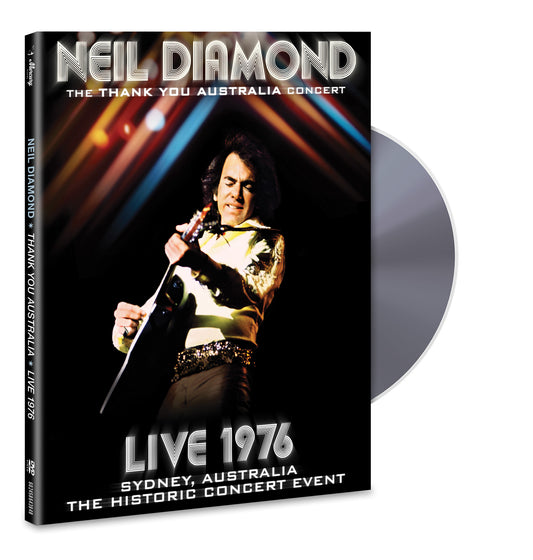 Neil Diamond - The Thank You Australia Concert Live 1976 [DVD9 / Blu-ray-sized softpak / 6-panel + 1 disc pocket]