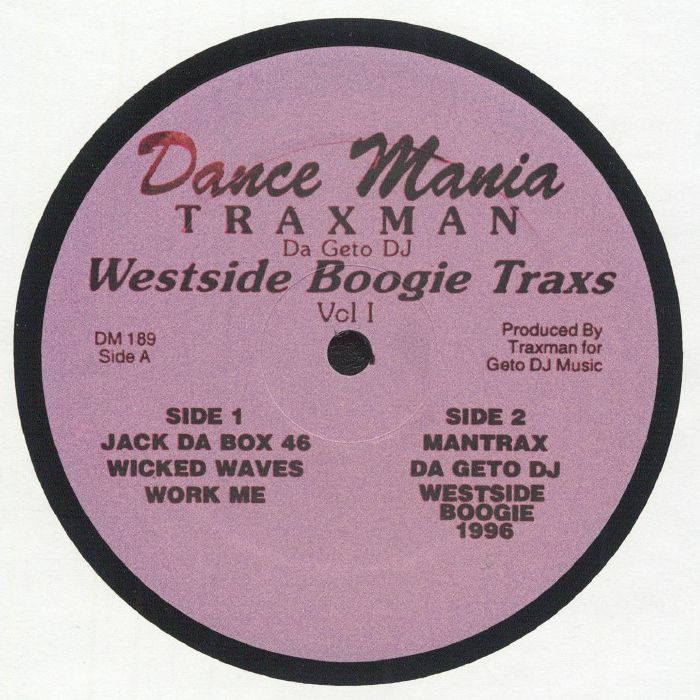 Traxman - WESTSIDE BOOGIE TRAXS VOL. 1 12"