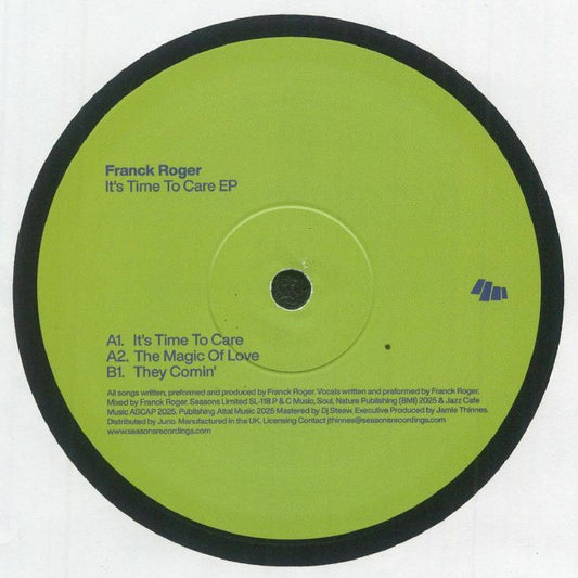 Franck ROGER - It's Time To Care EP