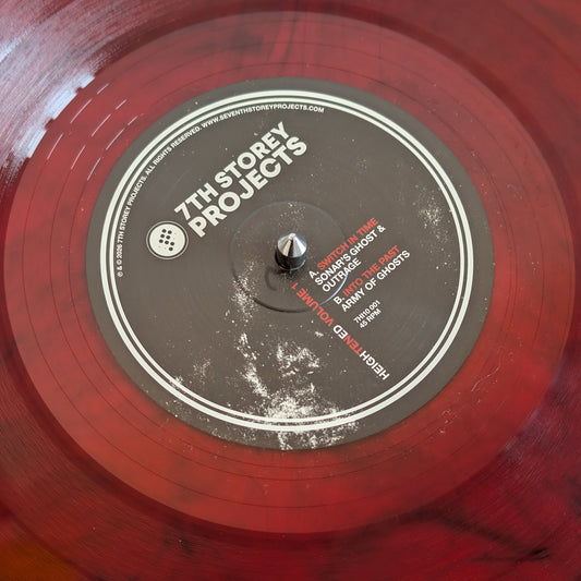 Sonar's Ghost & Outrage / Army of Ghosts - Heightened Volume 1 (Red & Black Smoke Vinyl) (10" Vinyl)