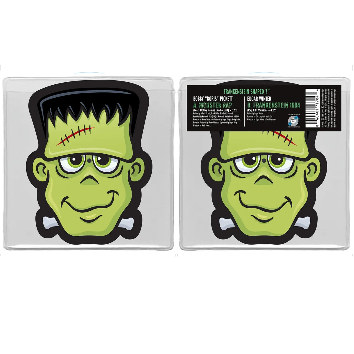 Bobby Boris Pickett/Edgar Winter - Monster Rap/Frankenstein 1984 [7" shaped picture disc, shape of Frankenstein]